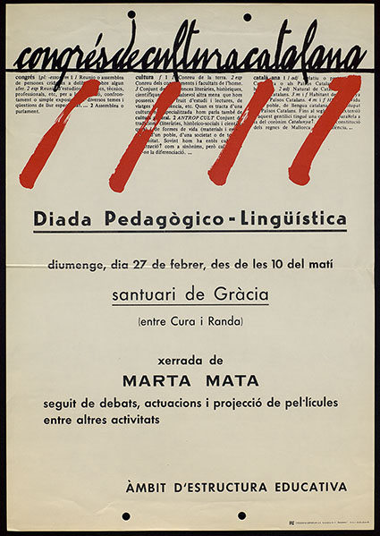 Diada Pedagogico- Lingüística a Gràcia (ANC)
