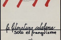 Col·loqui la literatura catalana sota el franquisme (ANC)
